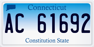 CT license plate AC61692