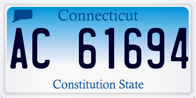 CT license plate AC61694