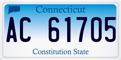 CT license plate AC61705