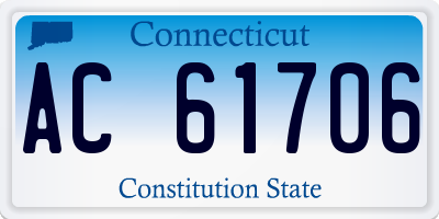 CT license plate AC61706
