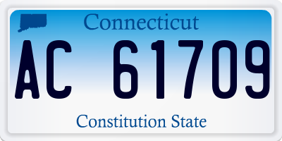 CT license plate AC61709