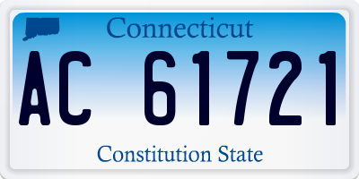 CT license plate AC61721