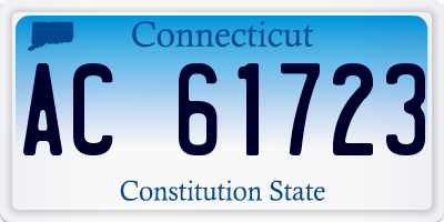 CT license plate AC61723