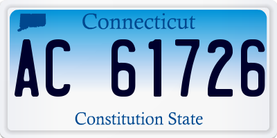 CT license plate AC61726