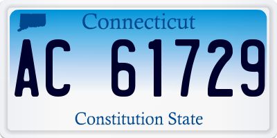 CT license plate AC61729