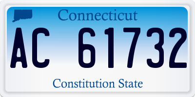 CT license plate AC61732