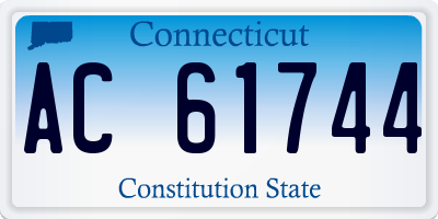 CT license plate AC61744