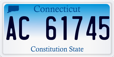 CT license plate AC61745