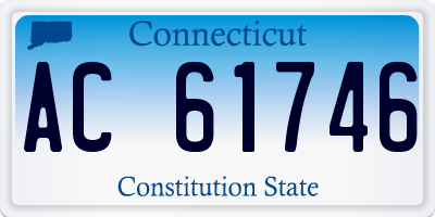CT license plate AC61746