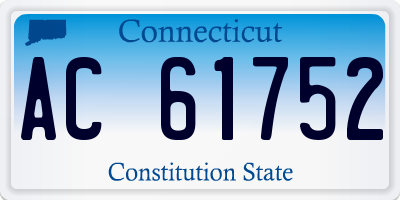 CT license plate AC61752