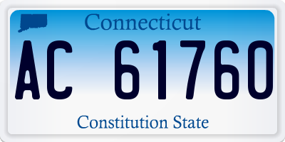 CT license plate AC61760