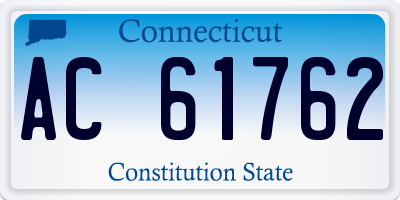CT license plate AC61762