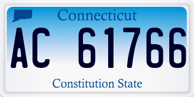 CT license plate AC61766