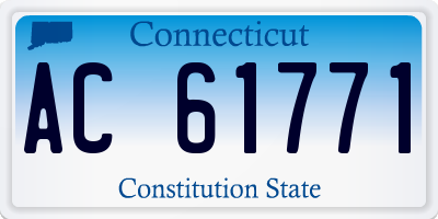 CT license plate AC61771