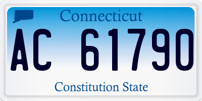 CT license plate AC61790