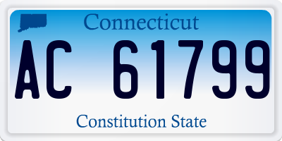 CT license plate AC61799