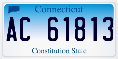 CT license plate AC61813