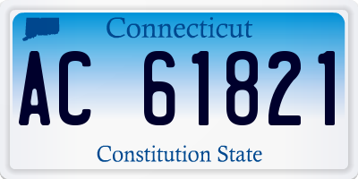 CT license plate AC61821
