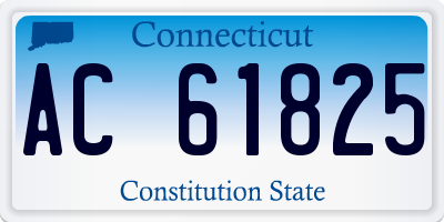 CT license plate AC61825