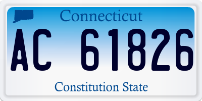 CT license plate AC61826