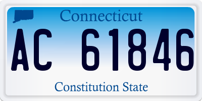 CT license plate AC61846