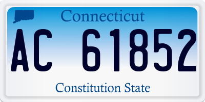 CT license plate AC61852