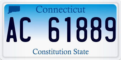 CT license plate AC61889