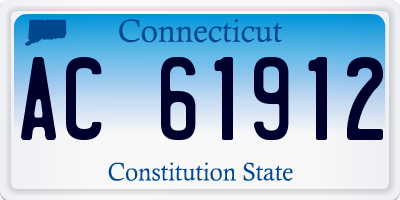 CT license plate AC61912