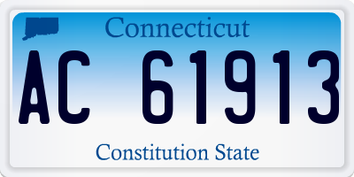CT license plate AC61913