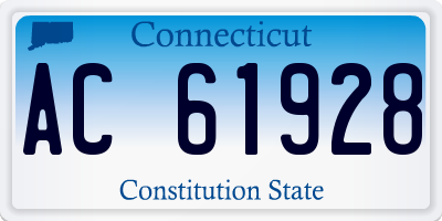 CT license plate AC61928