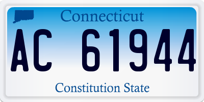 CT license plate AC61944