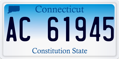 CT license plate AC61945