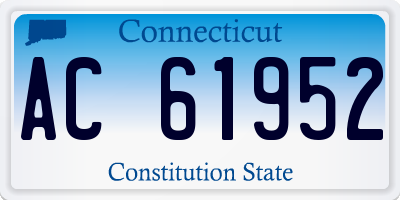 CT license plate AC61952