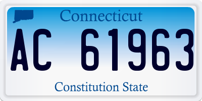 CT license plate AC61963