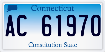 CT license plate AC61970