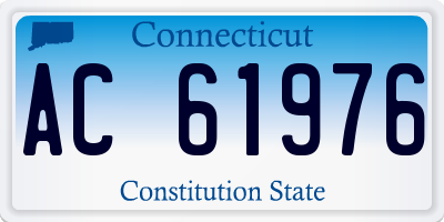 CT license plate AC61976