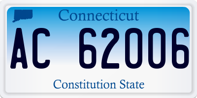 CT license plate AC62006