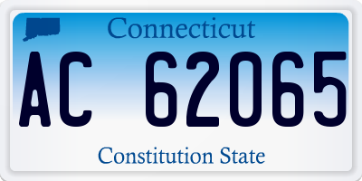 CT license plate AC62065