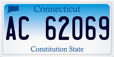 CT license plate AC62069