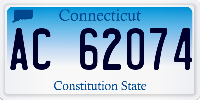 CT license plate AC62074