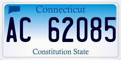 CT license plate AC62085