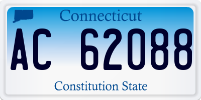 CT license plate AC62088