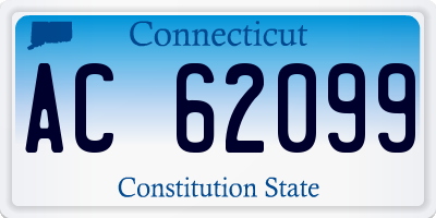 CT license plate AC62099