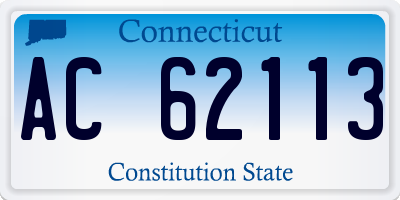 CT license plate AC62113