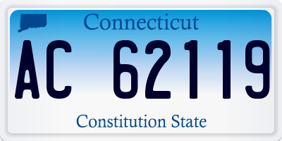 CT license plate AC62119