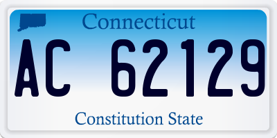 CT license plate AC62129
