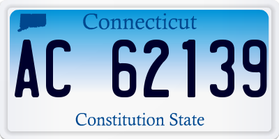 CT license plate AC62139