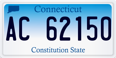 CT license plate AC62150