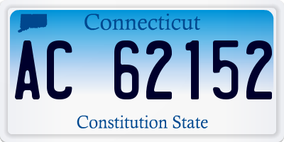 CT license plate AC62152