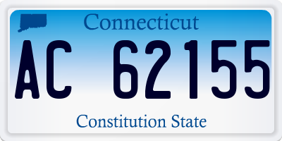 CT license plate AC62155